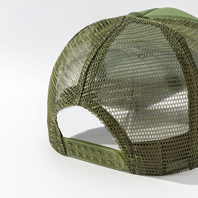 Olive Green Net Cap