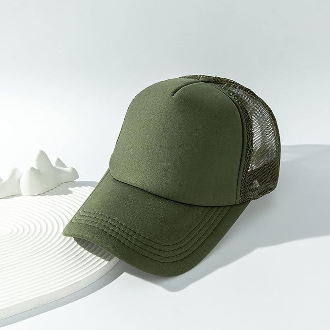 Olive Green Net Cap