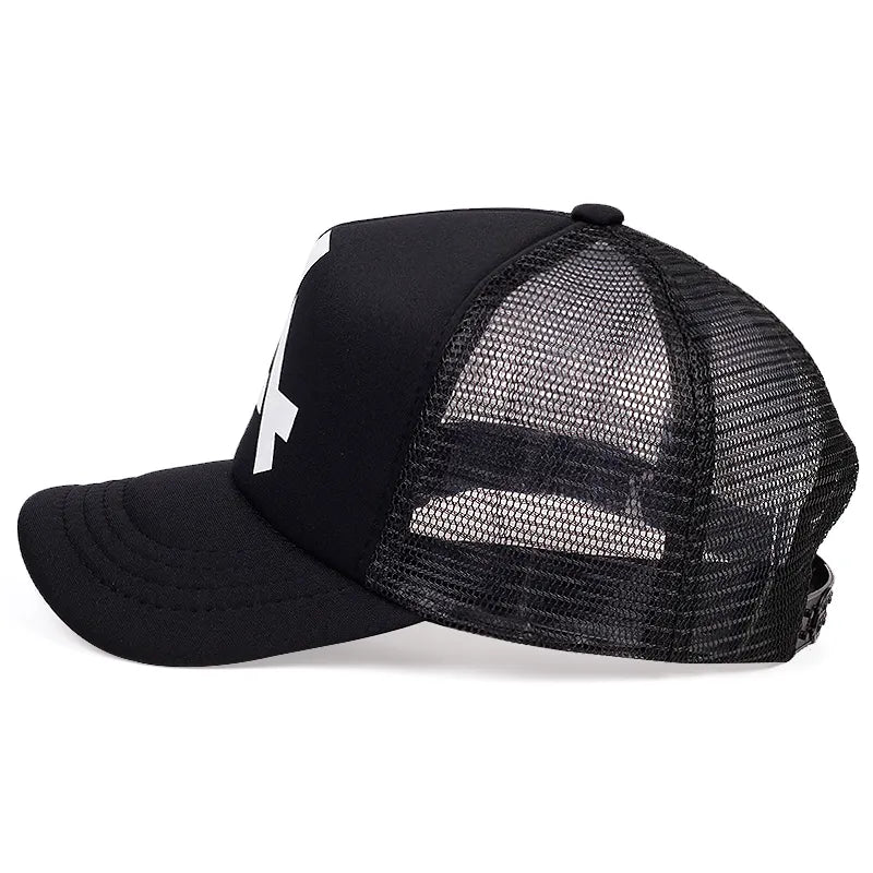 Black A Net Cap