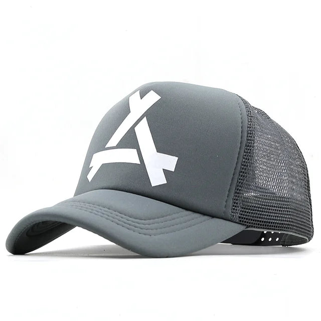 DOUBLE BLACK A NET CAP/GREY A NET CAP